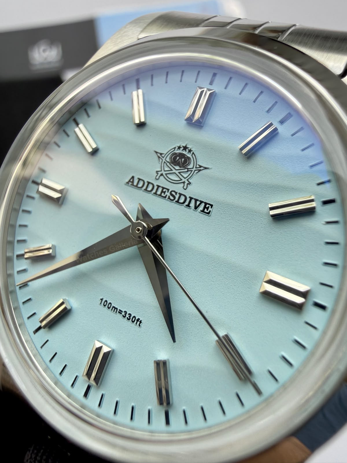 Addiesdive AD2030 Desert Jubilee White Unisex Watch – 36mm Classic Desert Dial, Japan VH31 Quartz Movement, Blue Anti-Glare Mineral Glass & Genuine Jubilee Strap
