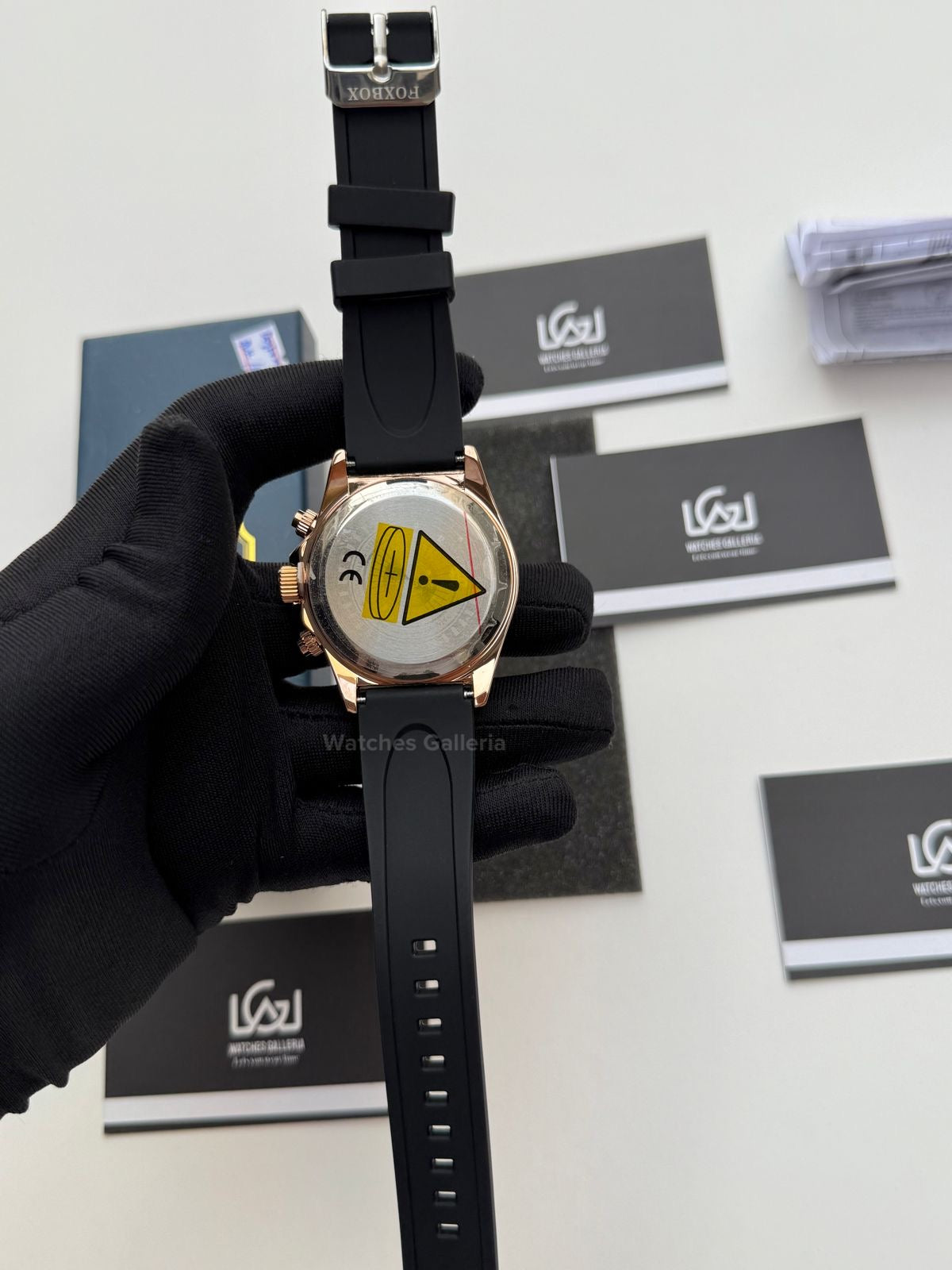 Foxbox Daytona Digital (Black Rose Gold) FB0055 Watches Galleria