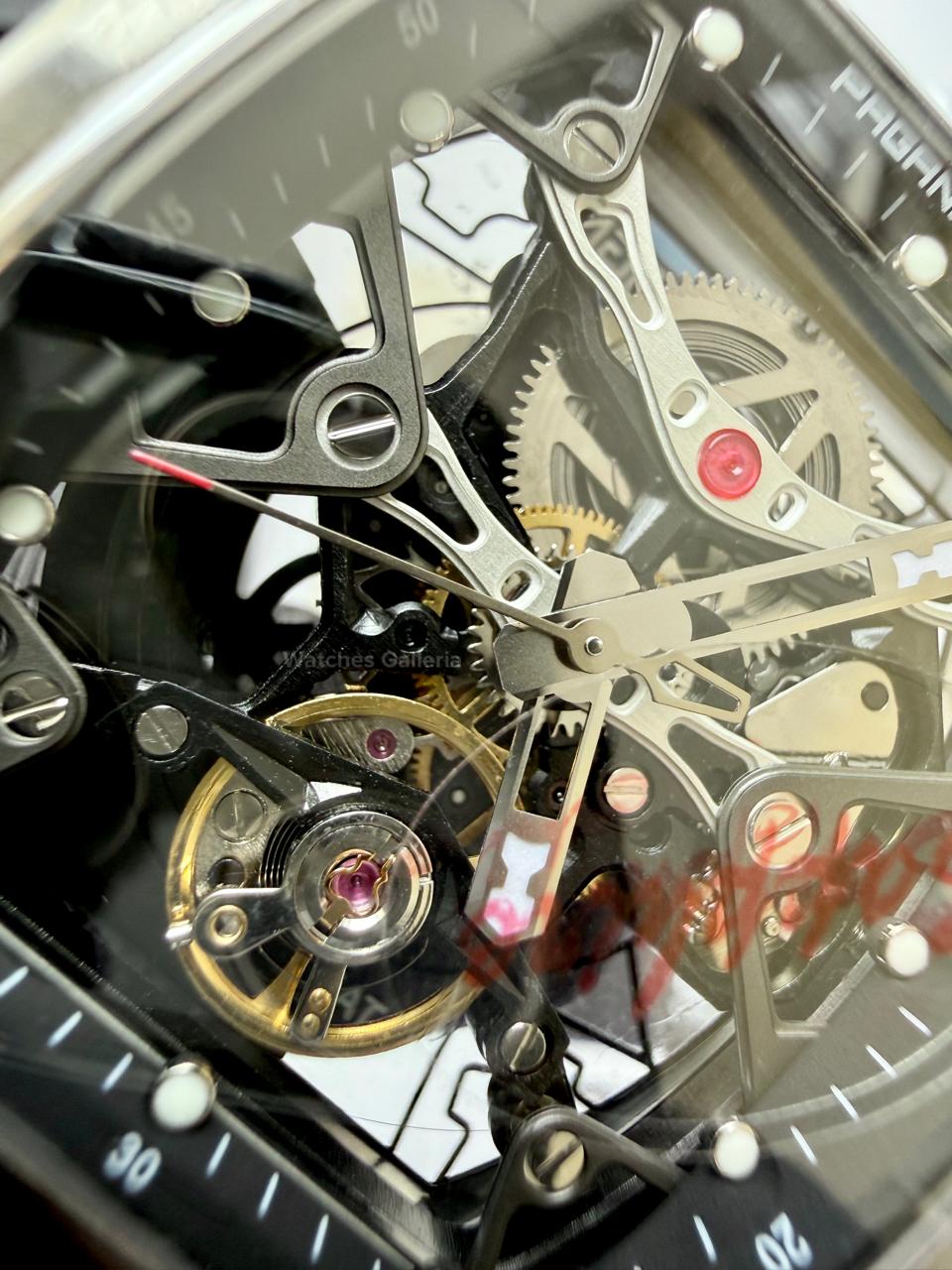 Pagani Design PDYS018 Ice Blue Tonneau Skeleton Silver Ice Blue Automatic Watch | Sapphire Crystal | SX5021 Movement | 50M Waterproof | Pakistan