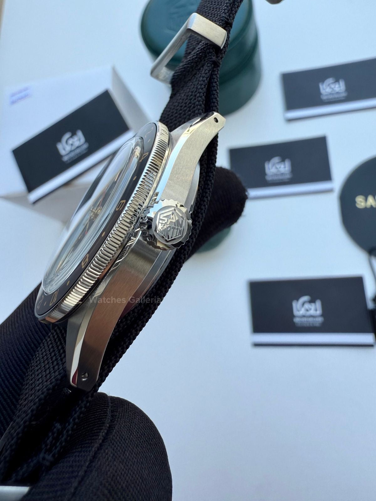 San Martin GMT RootBeer Automatic (Black Nato Straps) SN0116 Watches Galleria