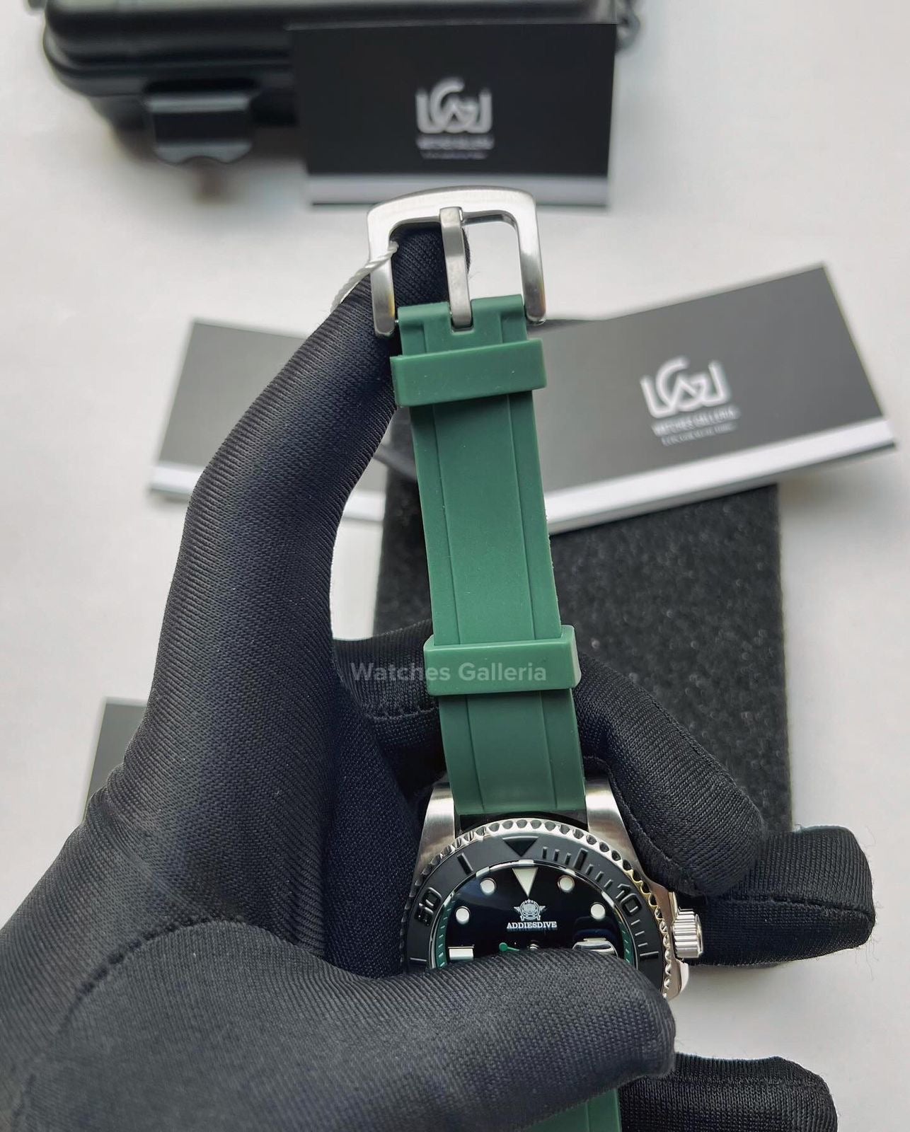 Addiesdive Yachtmaster Quartz (Green) AD2040 Watches Galleria