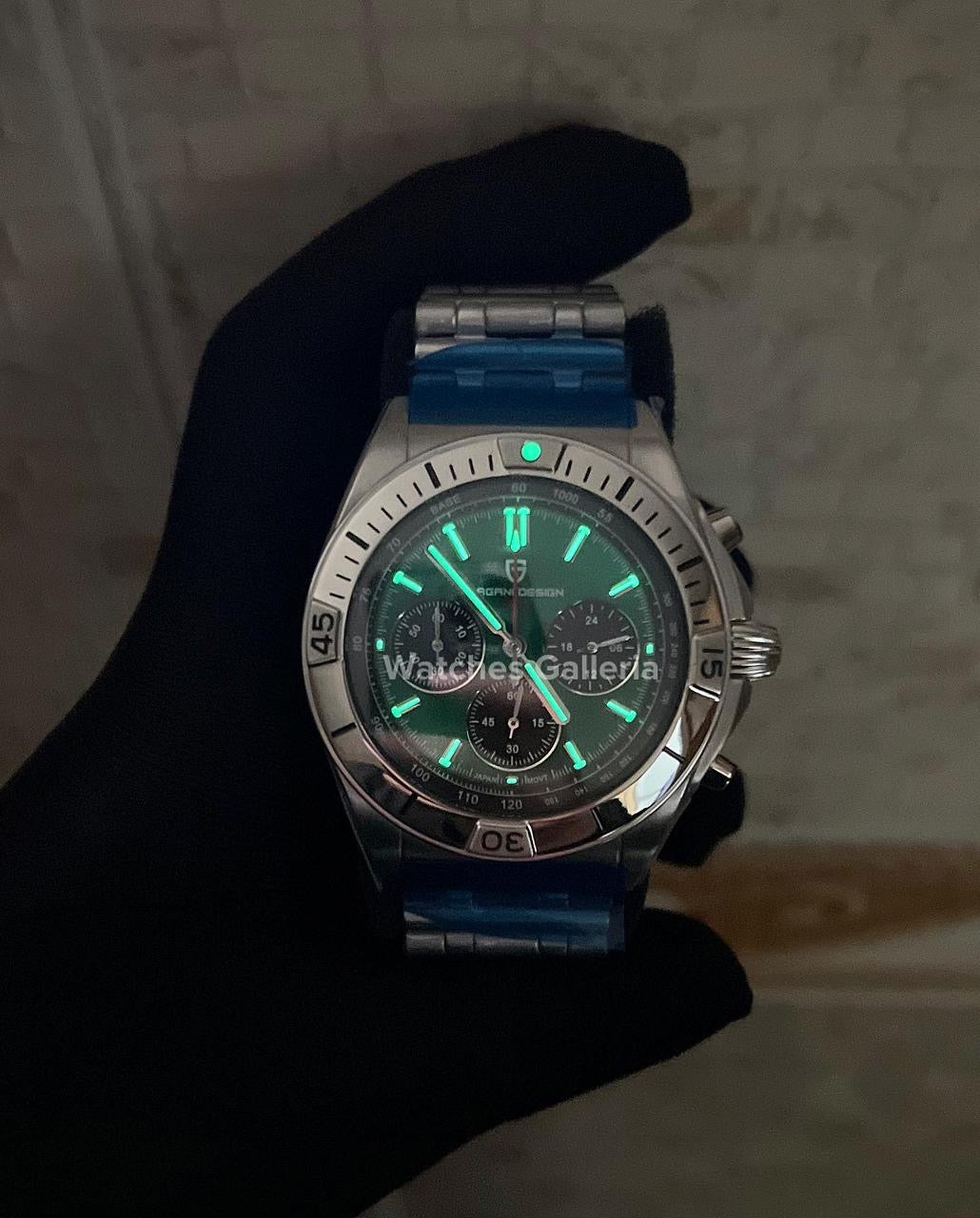 Pagani Design Chronomat W/ Rouleaux Bracelet (Green) (Discontinued) PD1705