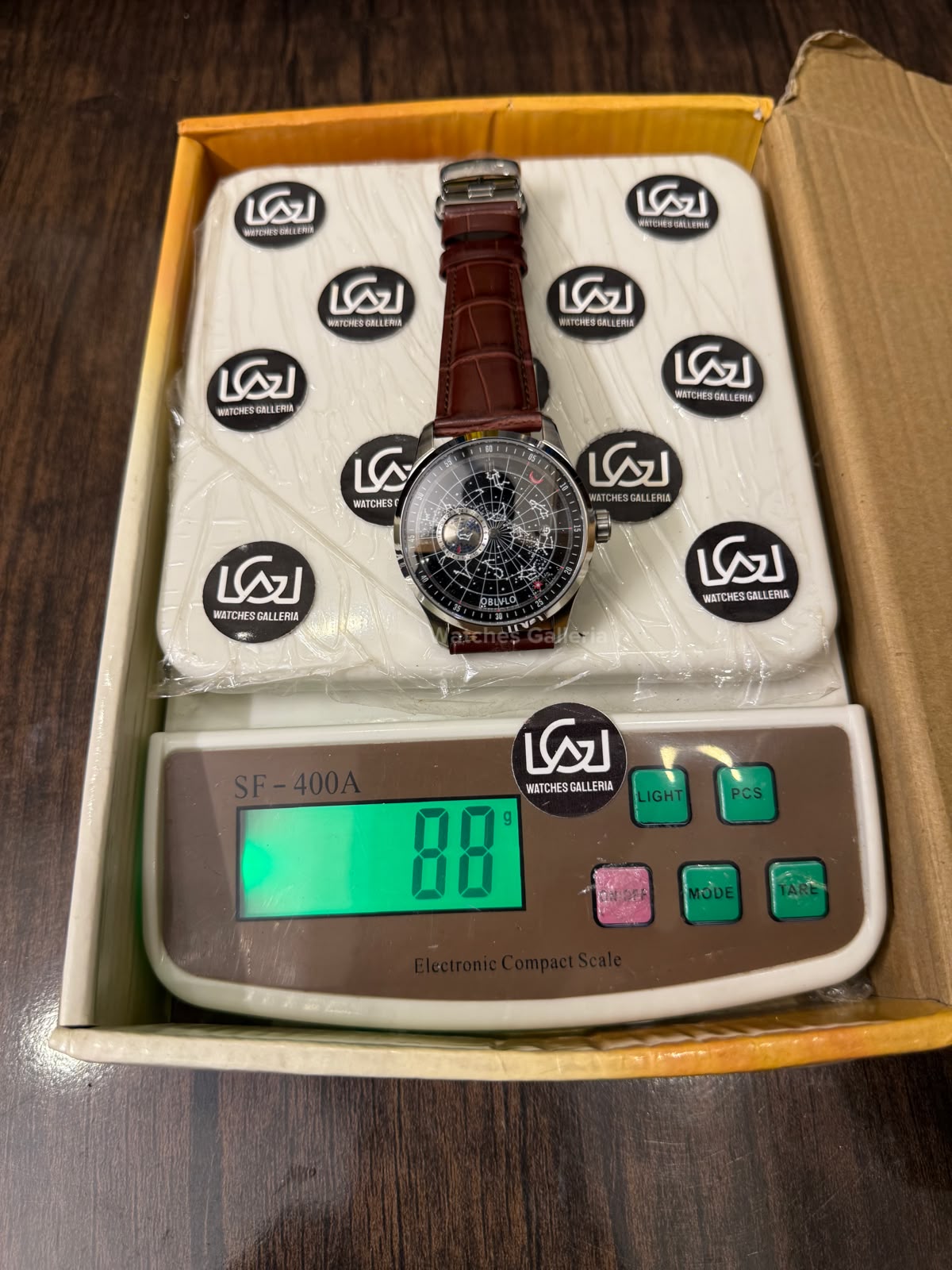 OBLVLO GC (Brown Silver Black) Grand Complications Celestial Automatic Watch Brown & Black Dial with Rose Gold Details, Moving Constellation & Earth Display – OBLVLOGC | Oblvlo