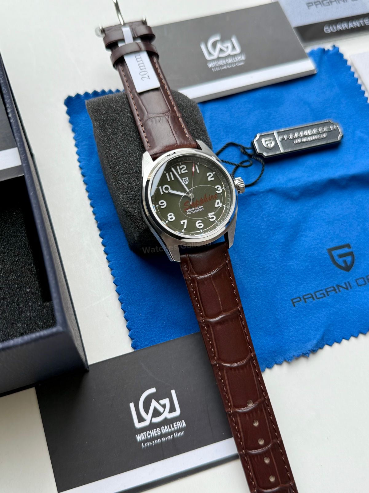 Pagani Design PD1717 Spirit Pilot Automatic (Green Leather Exclusive) Pagani Design in Pakistan