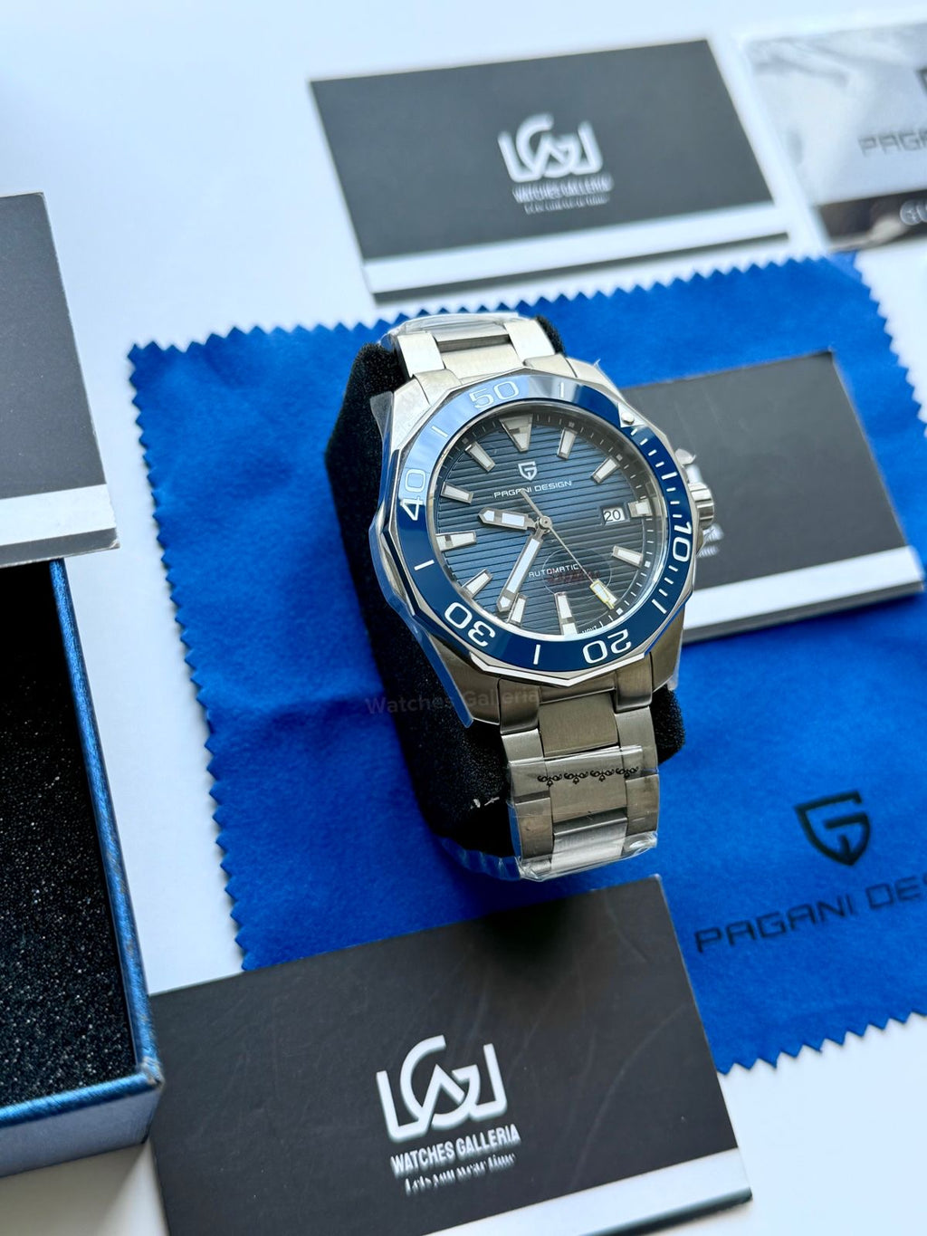 Pagani Design PD1668 Aquaracer Blue 43mm Automatic – Discontinued Model | Sapphire Glass | Seiko NH35A | 100M WR