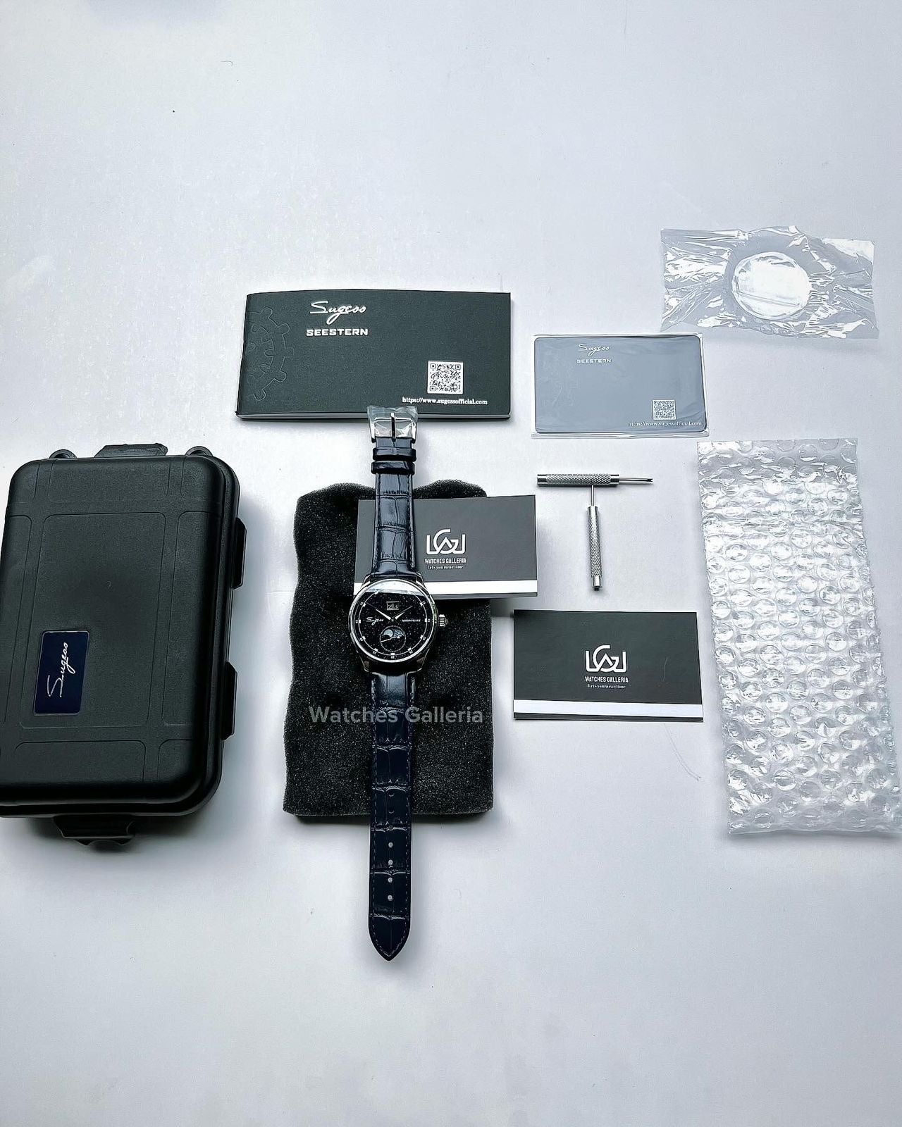 Sugess Moonphase Automatic (Blue) S401B Watches Galleria