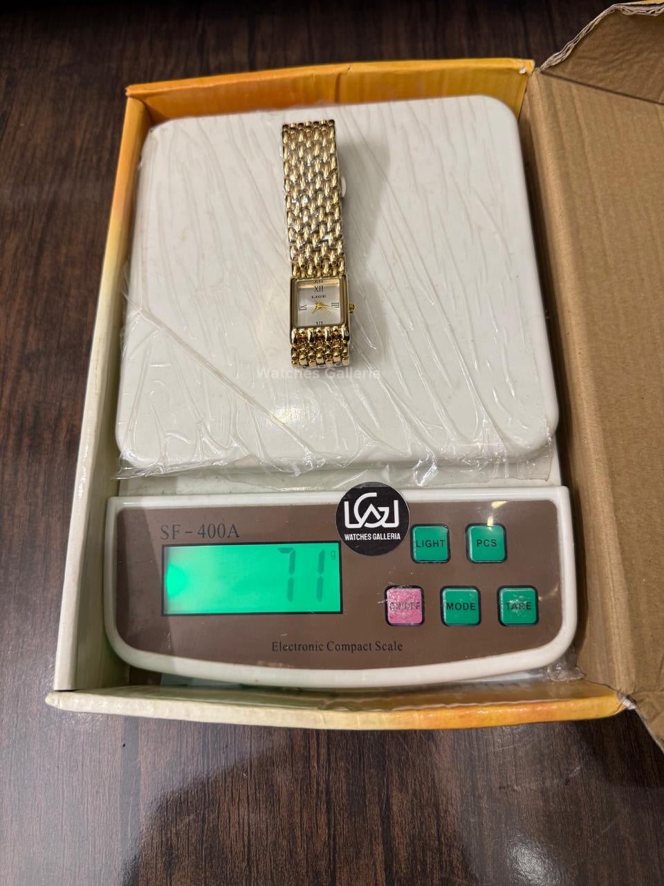 Lige 89156 Tank Women Watch Quartz (Gold/White) Lige Women Watch