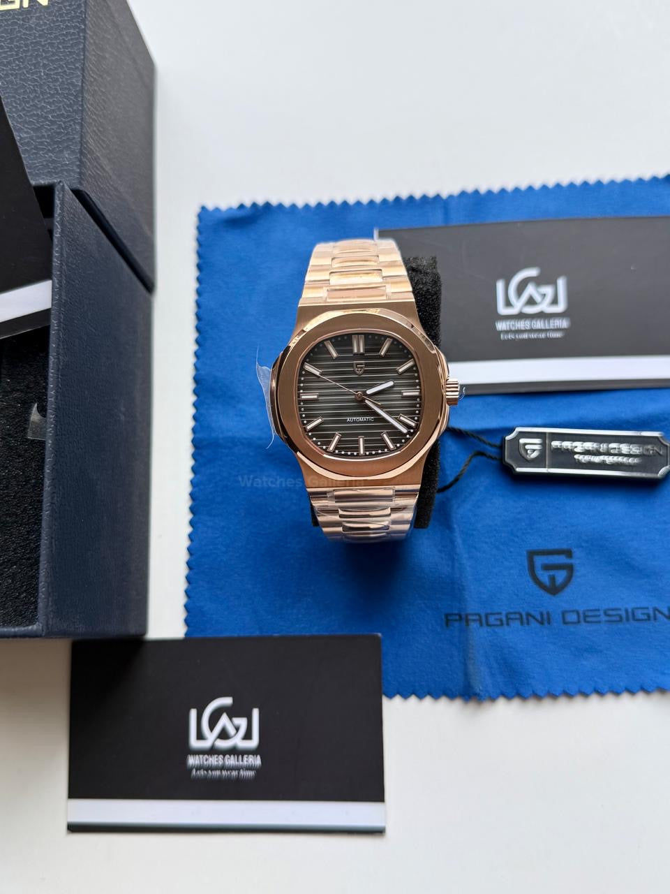 Pagani Design PD1728 Nautilus Automatic (Rose Gold Black Gradient) Pagani Design in Pakistan