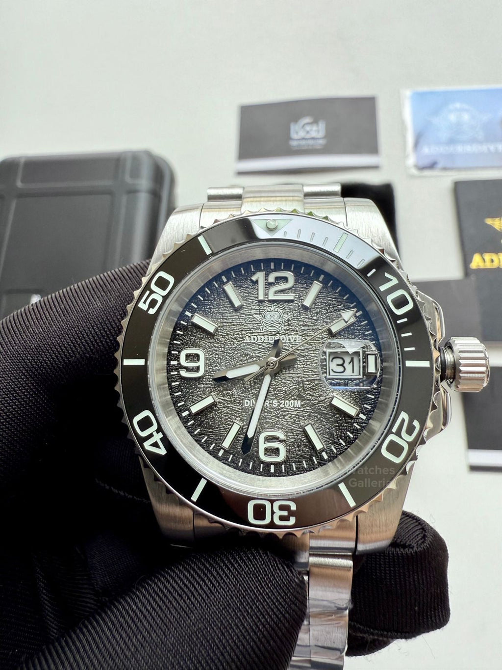 Addiesdive Submariner Gradient Quartz (Grey) AD2513 Watches Galleria © Copyrights All Right Reserved