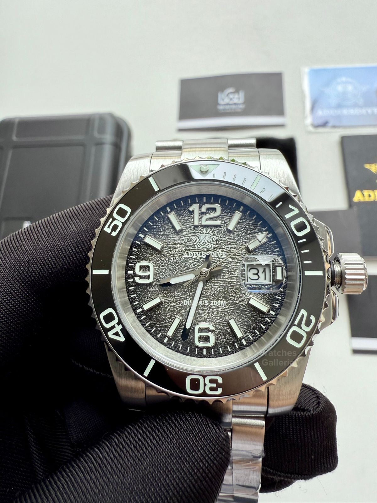 Addiesdive Submariner Gradient Quartz (Grey) AD2513 Watches Galleria © Copyrights All Right Reserved
