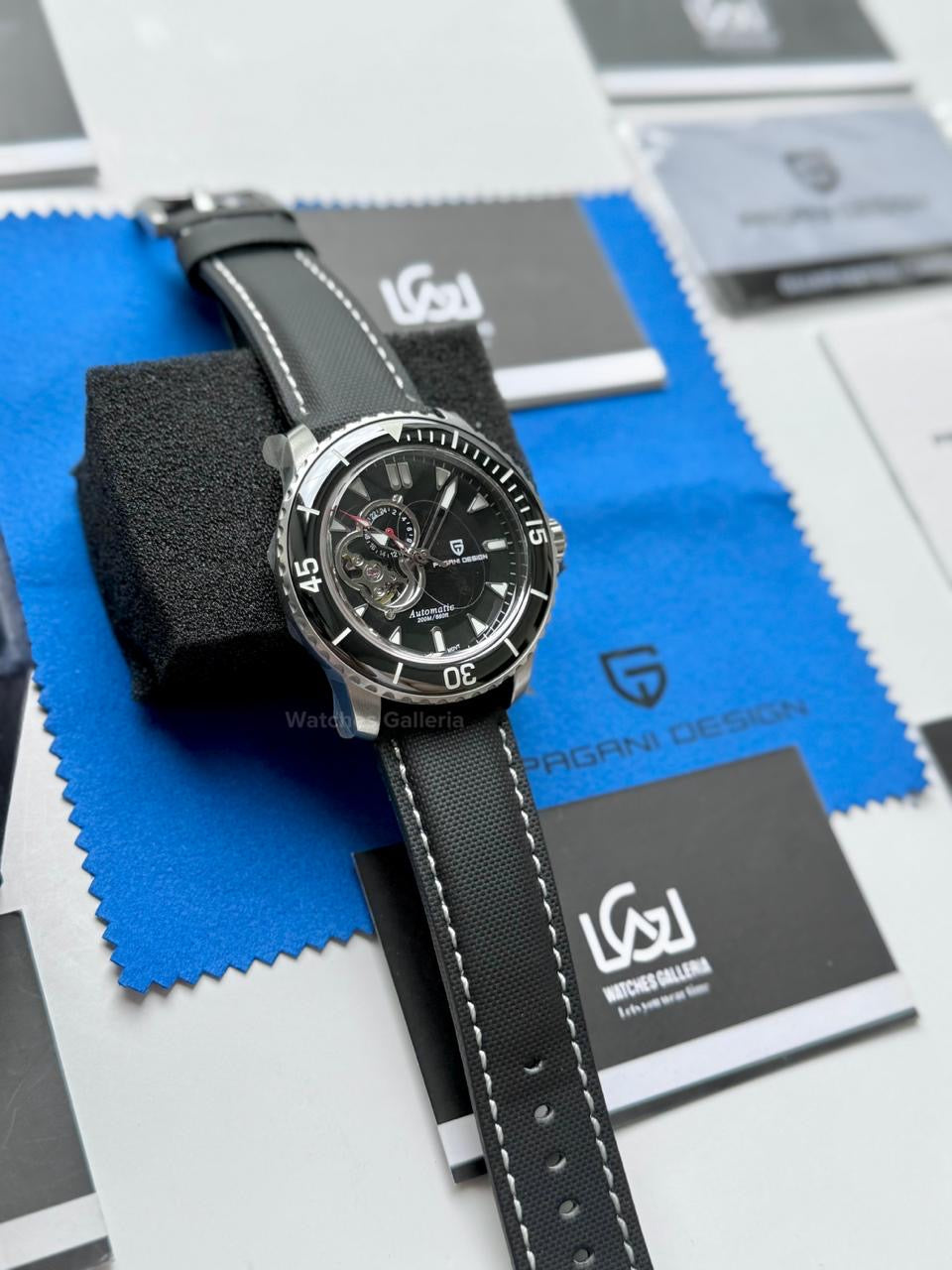 Pagani Design PD1674 Fifty Fathoms Open Heart Automatic Watch in Pakistan – 44mm Diver 200M, Sapphire Crystal, Seiko NH39 Movement, Luxury Men’s Mechanical Watch
