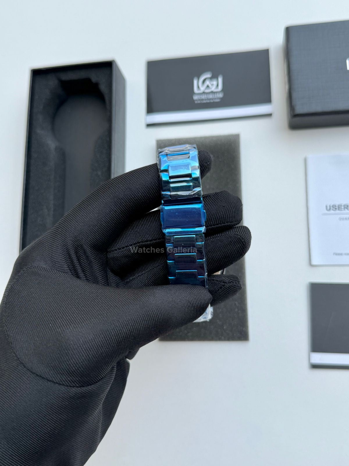Forsining Royal Oak Skeleton Automatic (Silver/Blue) TM375G Watches Galleria
