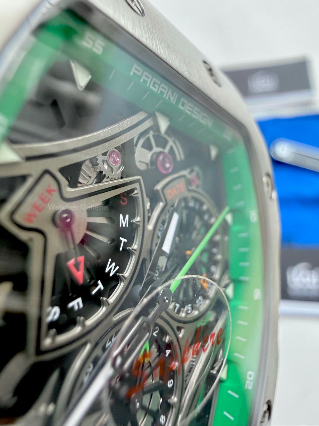 Pagani Design Tonneau Calendar Quartz PDys012 (Green) Pagani Design in Pakistan