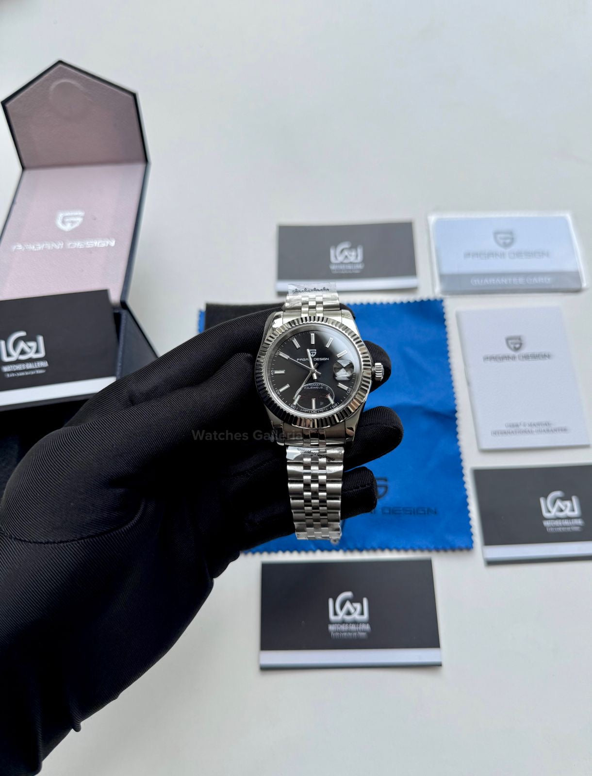 Pagani Design Datejust Automatic PD1645 (Black) Pagani Design in Pakistan