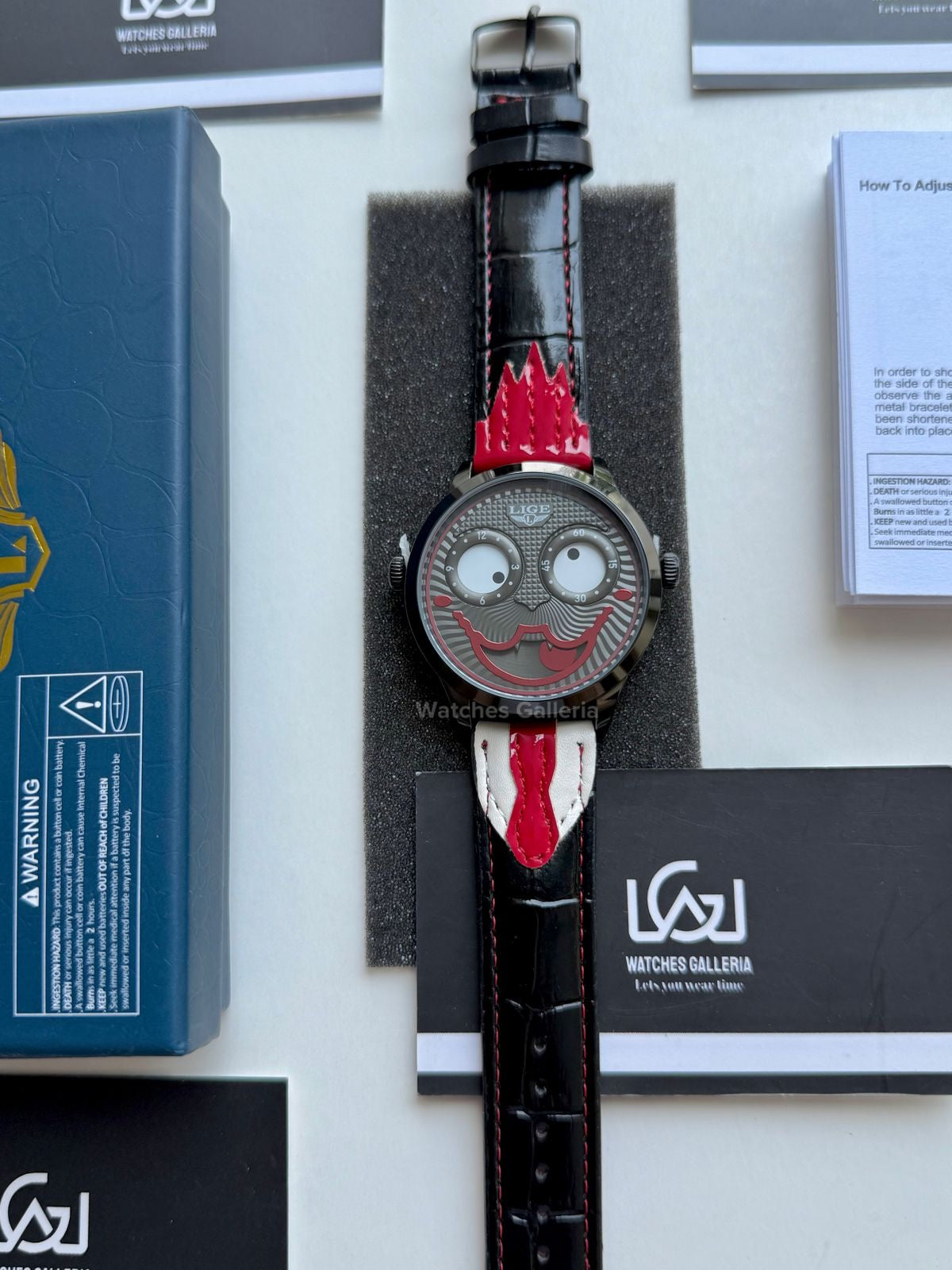 Lige Clown Watch Quartz (Red) LG89160 Watches Galleria