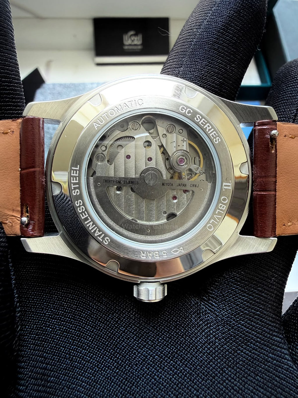 OBLVLO GC (Brown Silver Black) Grand Complications Celestial Automatic Watch Brown & Black Dial with Rose Gold Details, Moving Constellation & Earth Display – OBLVLOGC | Oblvlo