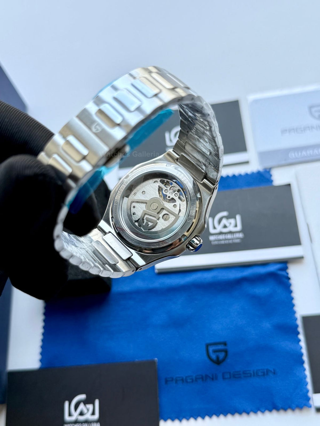 Pagani Design PDys025 Nautilus Flywheel Blue 42mm Automatic – Sapphire Glass | Skeleton Dial | Exhibition Back