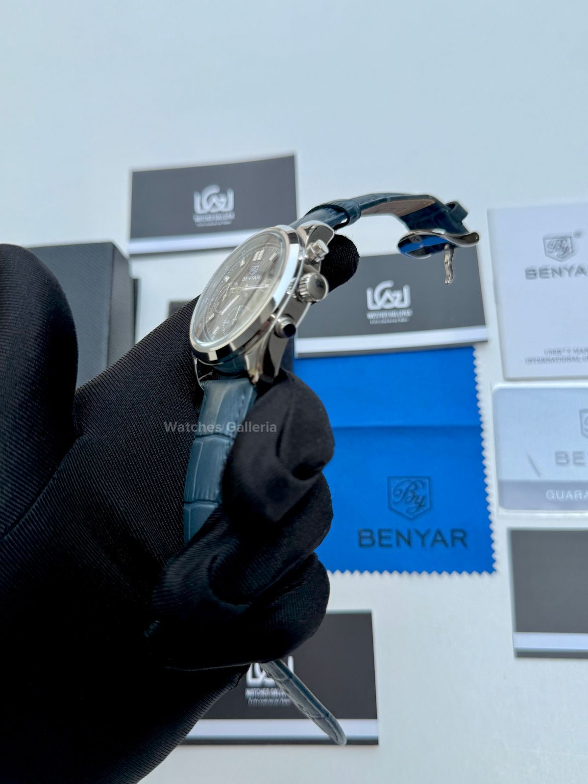 Benyar Classic Moonphase Quartz (Blue) BY5193 Watches Galleria