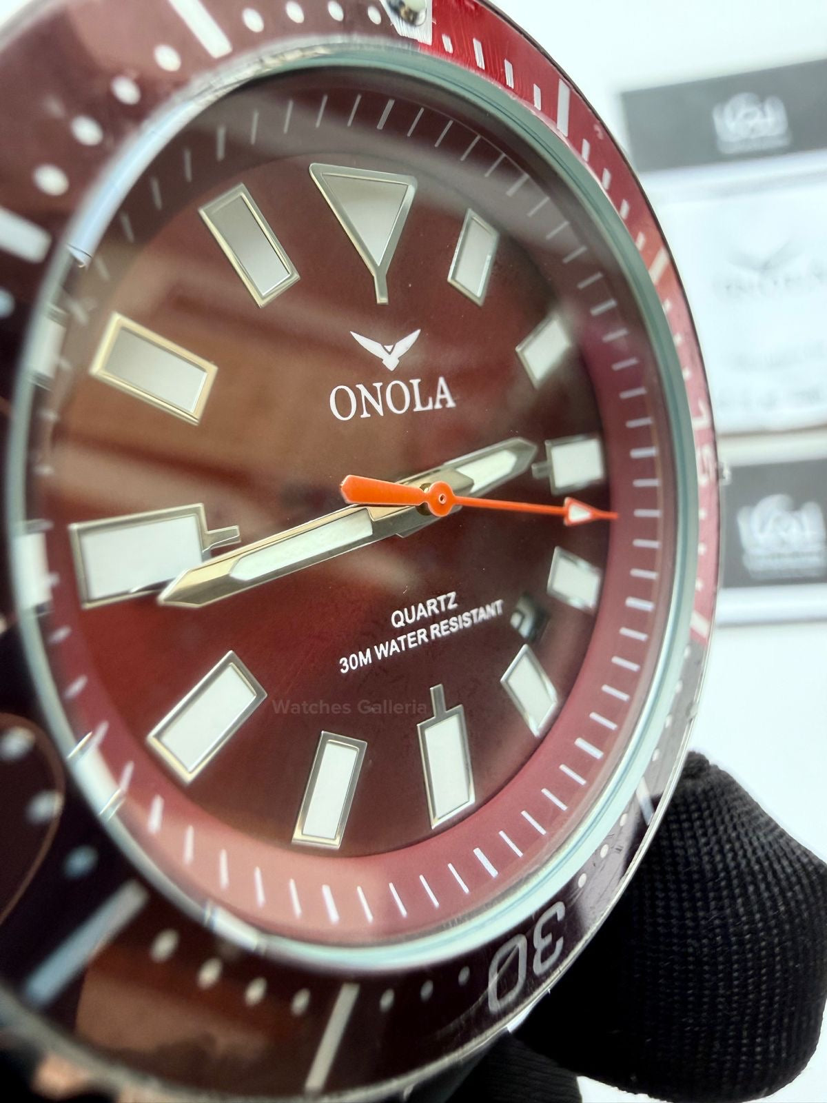 Onola 3850 Sports Diving Style Quartz (Red) Onola Pakistan