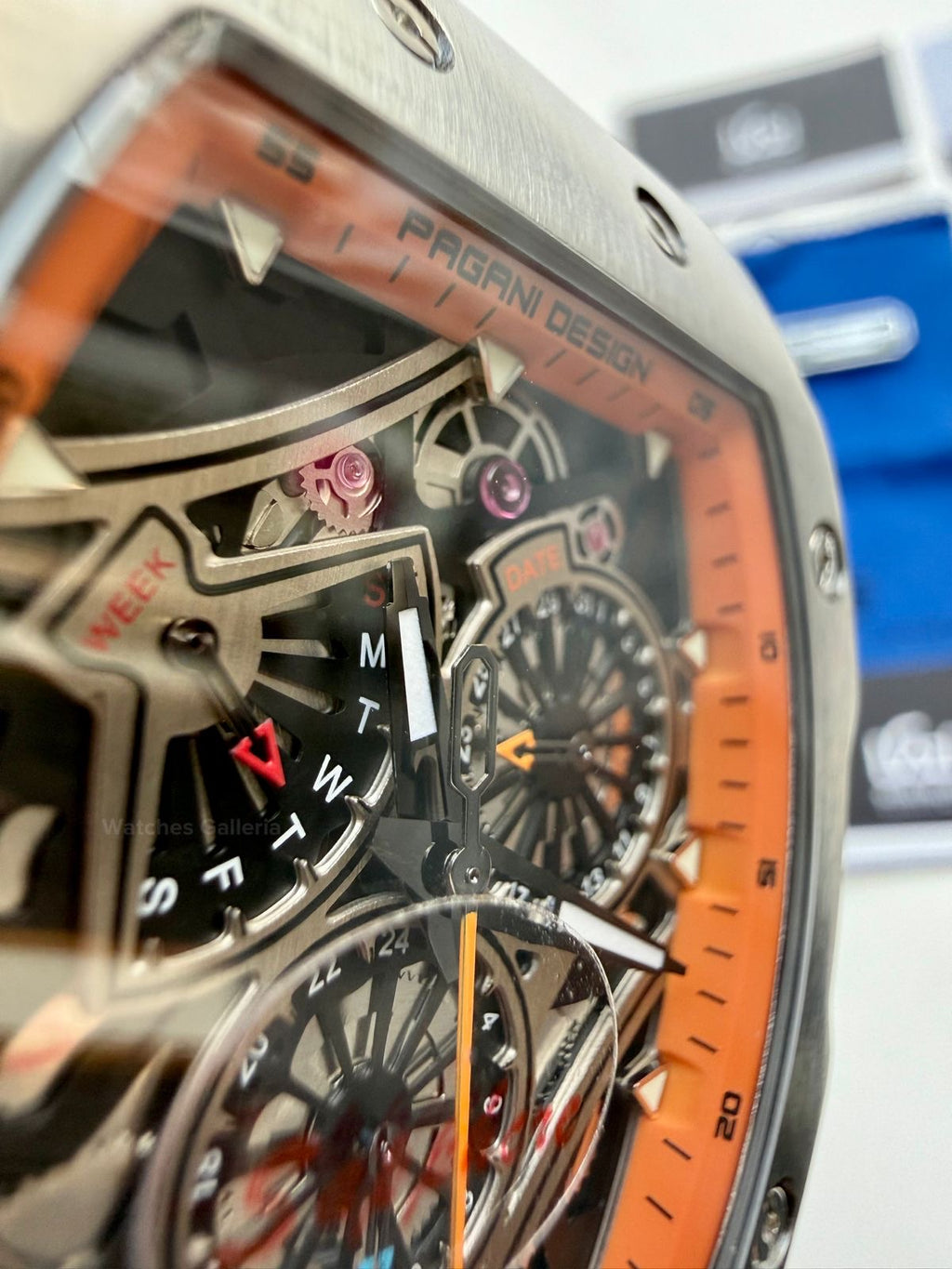 Pagani Design Tonneau Calendar Quartz PDys012 (Orange) Pagani Design in Pakistan