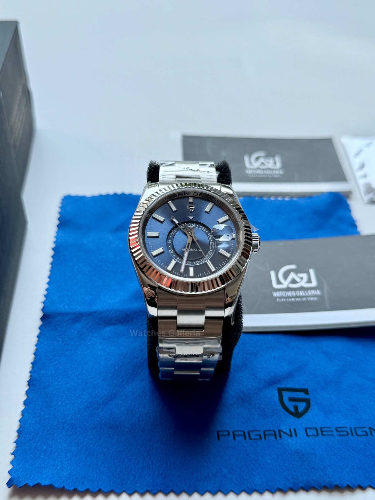 Pagani Design PD1888 Sky Dweller Oyster Blue Automatic GMT Watch for Men Sapphire Crystal Original Pagani Design Watch Pakistan