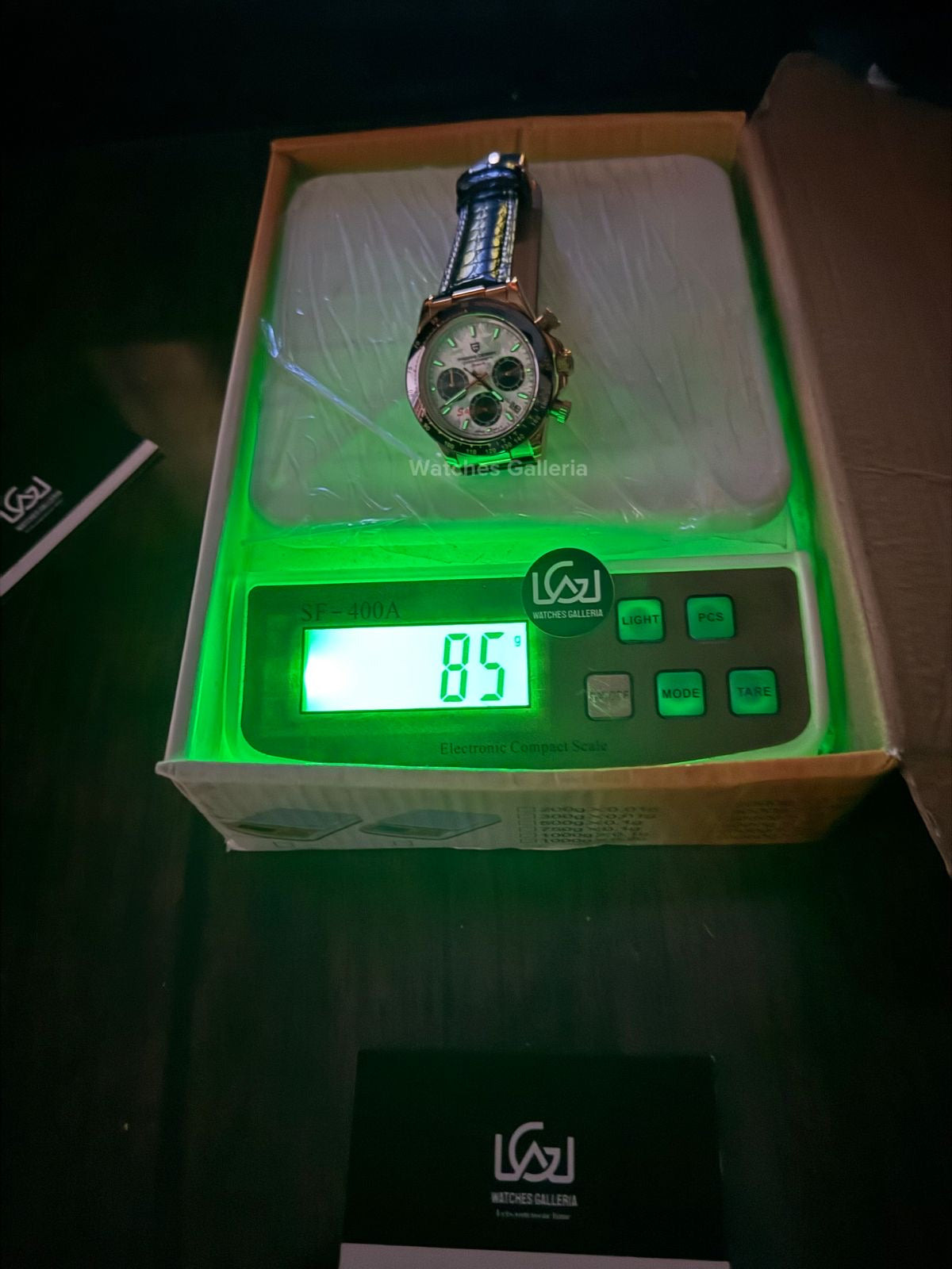 Pagani Design Daytona Quartz PD1664 Crocodile Leather Strap (Rose Gold Metorite) Pagani Design in Pakistan