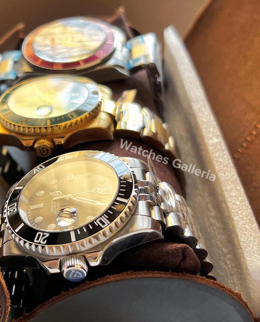 Watch Travel Roll by Watches Galleria 3 Slots (Brown)
