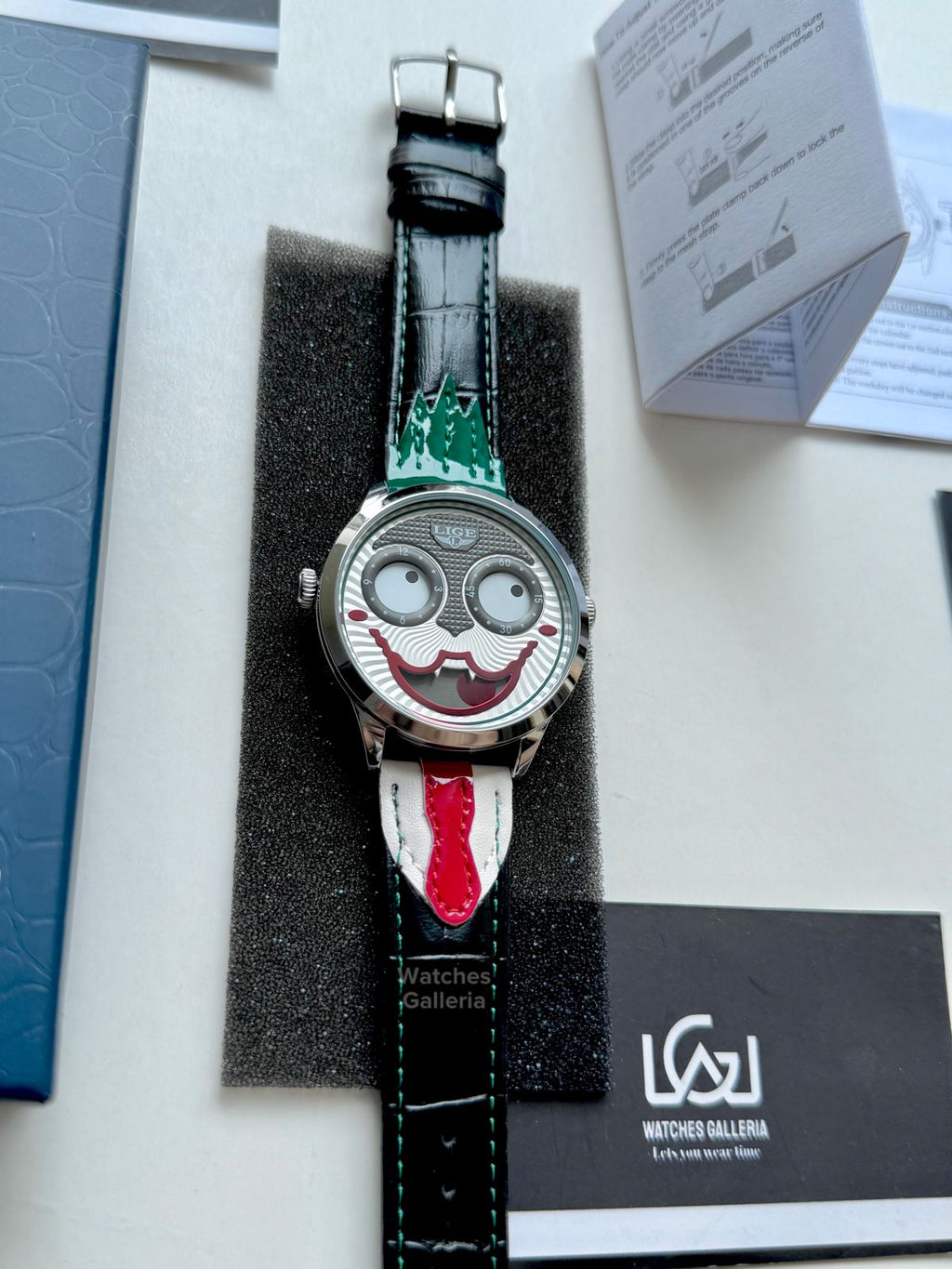 Lige Clown Watch Quartz (Green) LG89160 Watches Galleria
