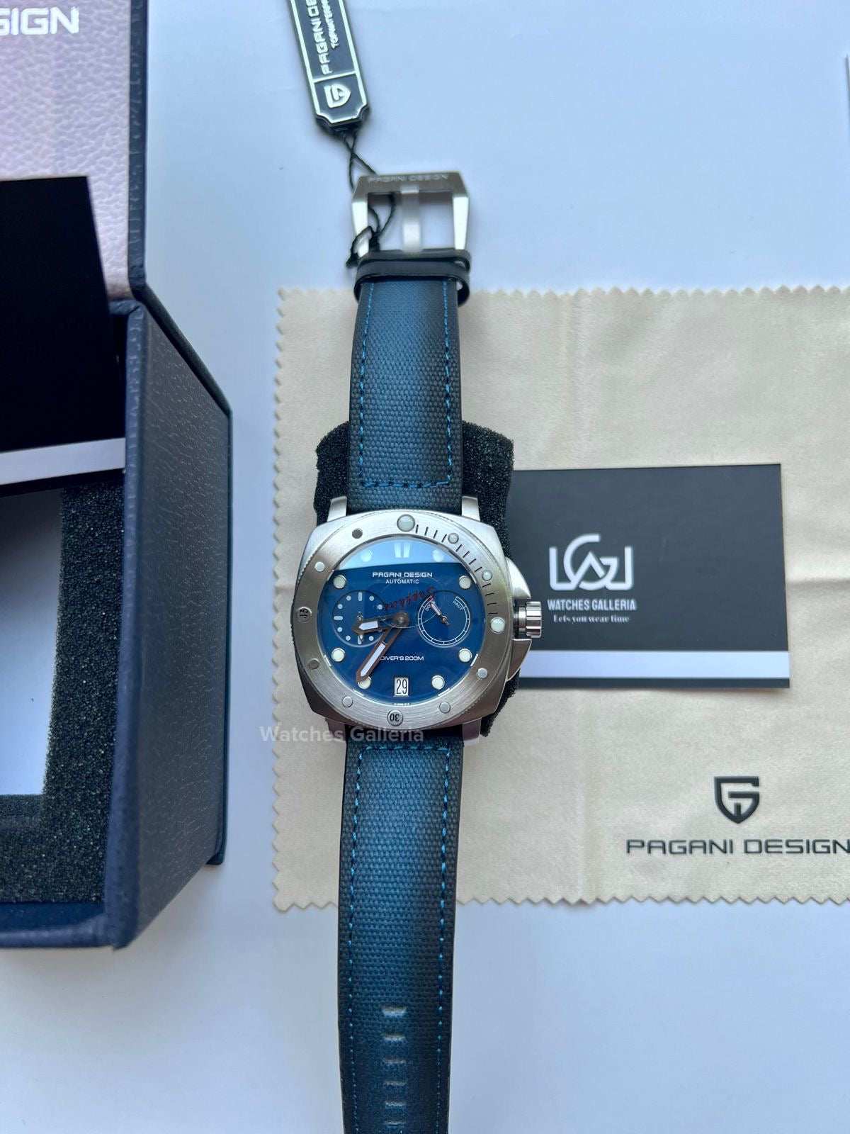 Pagani Design Submersible Automatic Divers Watch (Blue) PD1767 Watches Galleria