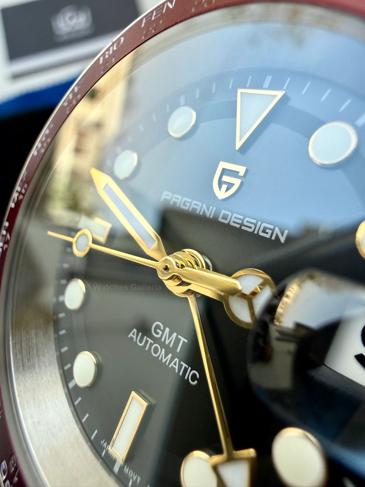 Pagani Design PD1758 World Time GMT Automatic (Red) | Pagani Design Pakistan | PD-1758