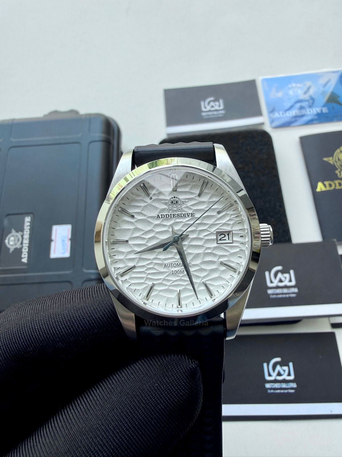 Addiesdive AD2118 Omiwatari White Silicon Edition “White” Addiesdive Watch in Pakistan