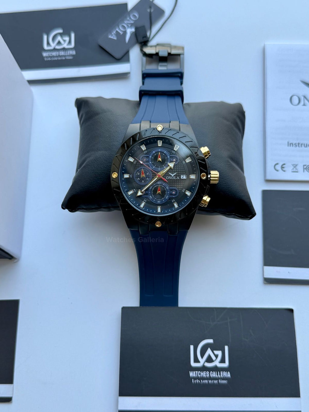 Onola 6857 Offshore Chronograph Blue 46mm Quartz – Royal Oak Offshore Design