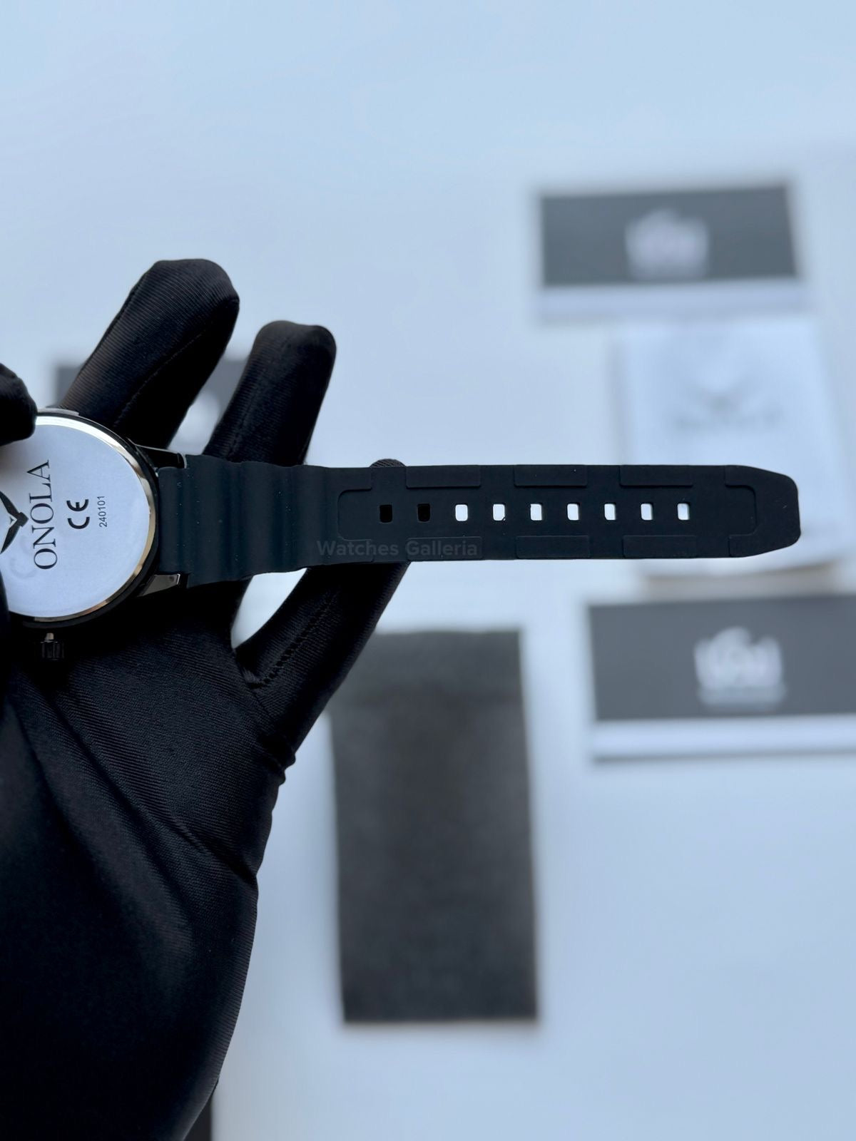 Onola 3850 Sports Diving Style Quartz (Black/Orange) Onola Pakistan