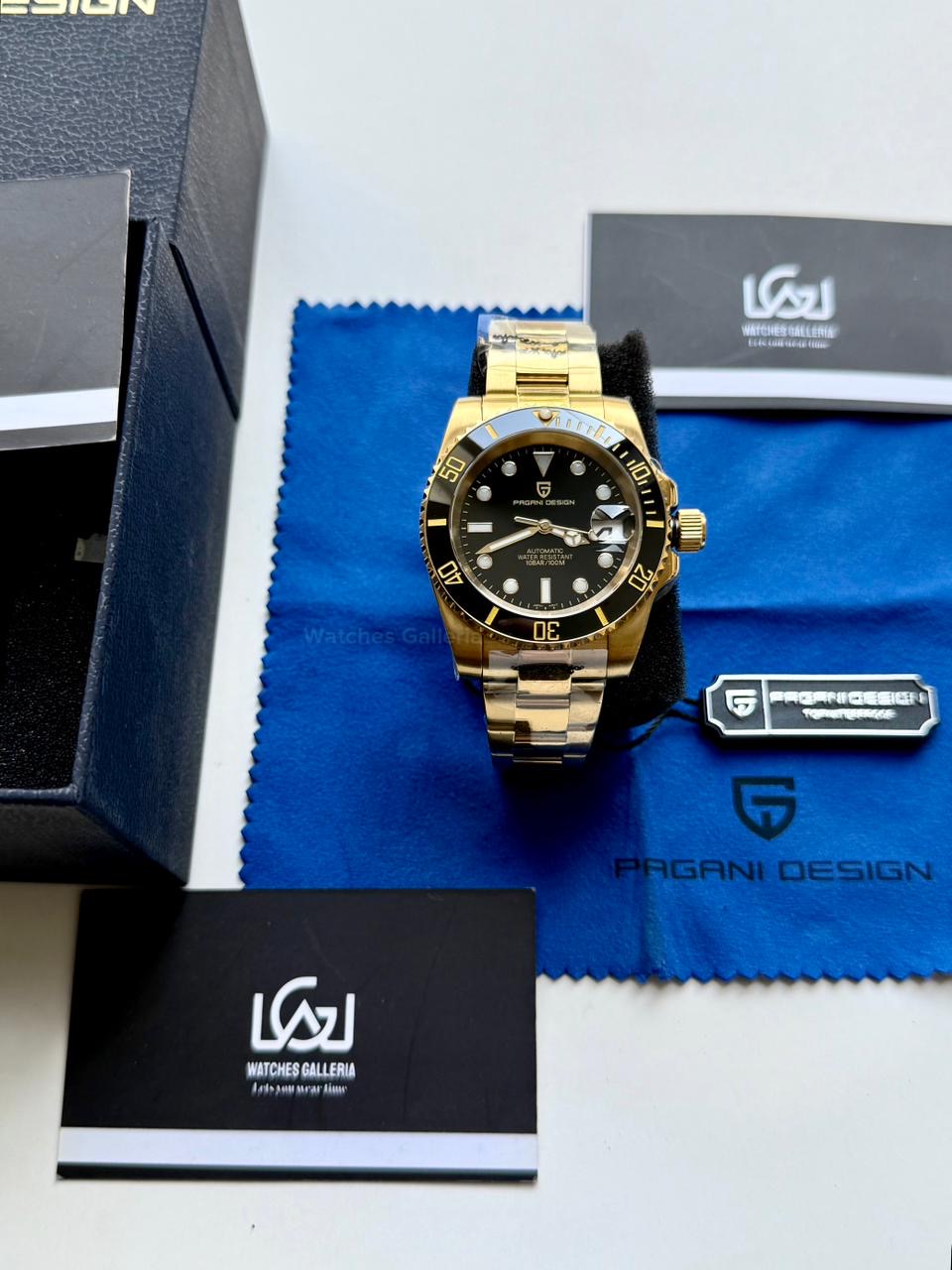 Pagani Design PD1661 Submariner (Gold Black) Pagani Design in Pakistan