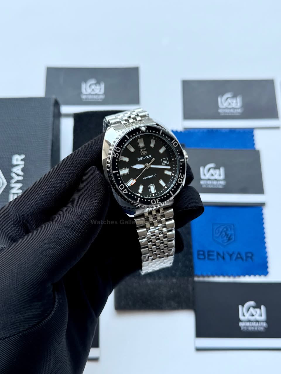 Benyar BY5211 Turtle Automatic Black Dial Luxury Men’s Watch in Pakistan – Stainless Steel Automatic Watch