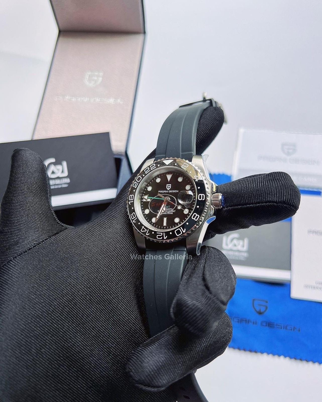 Pagani Design GMT Master I Automatic (Black) PD1662