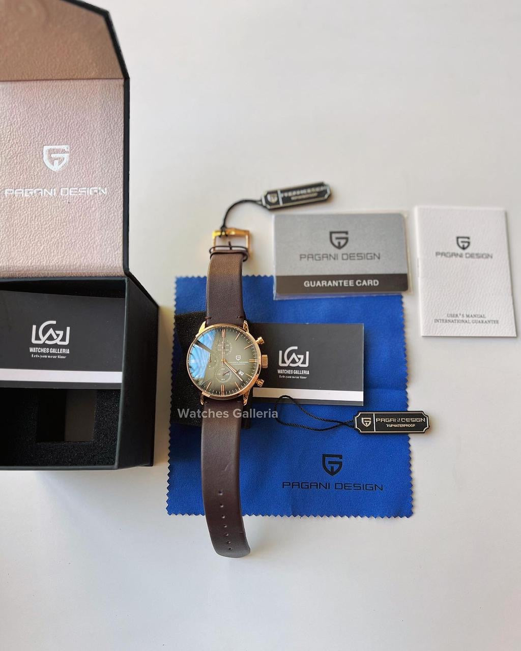 Pagani Design Flight Chronograph Quartz (Brown/Gold/Champagne) PD2720