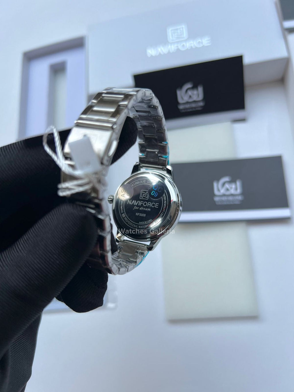 Naviforce Date Just Ladies (Silver) NF5008L Watches Galleria