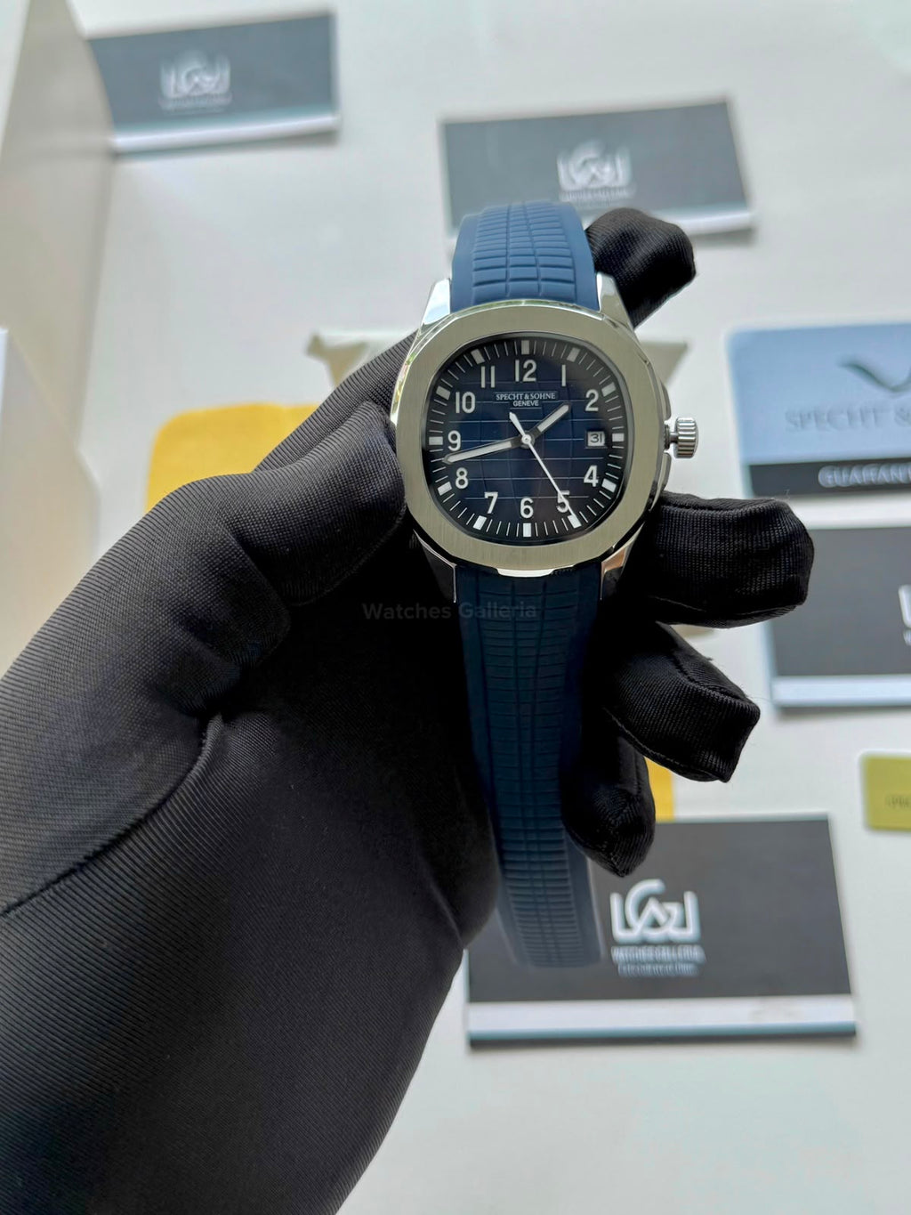 Specht & Sohne SP0008A1 Aquanaut Blue Automatic Watch for Men Sapphire Crystal Original Specht & Sohne Watch Pakistan