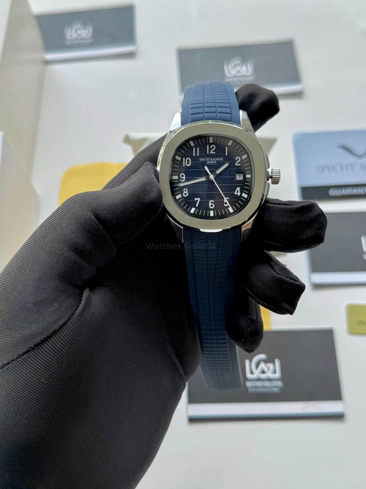 Specht & Sohne SP0008A1 Aquanaut Blue Automatic Watch for Men Sapphire Crystal Original Specht & Sohne Watch Pakistan