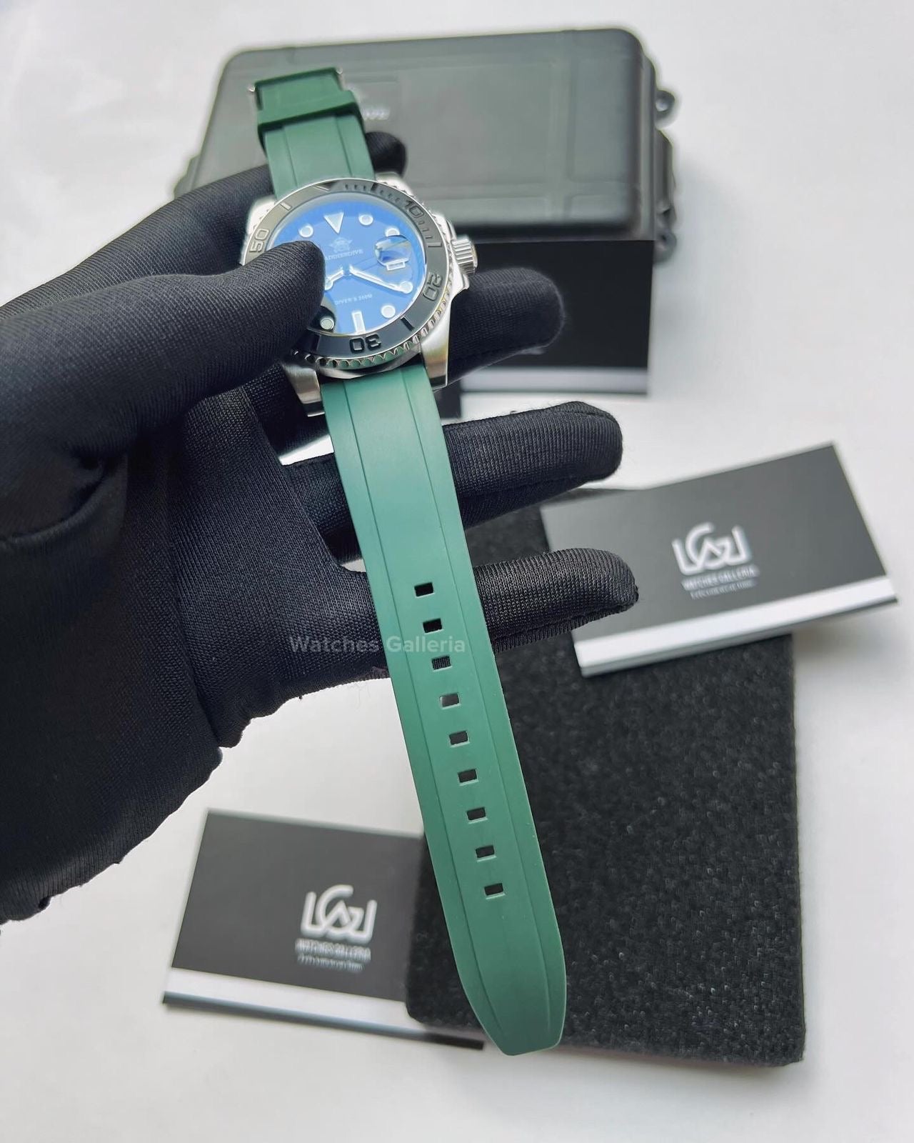 Addiesdive Yachtmaster Quartz (Green) AD2040 Watches Galleria