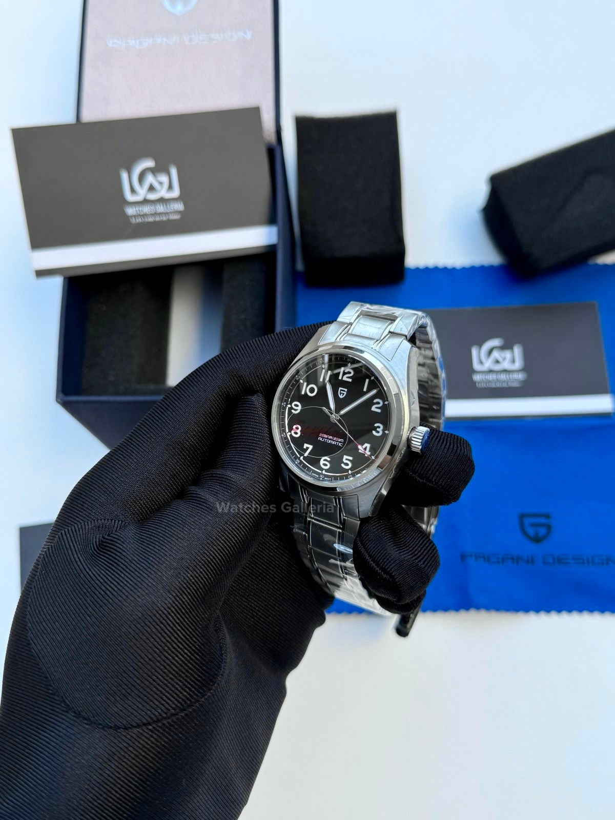 Pagani Design Spirit Pilot Automatic (Black) PD1717 Watches Galleria
