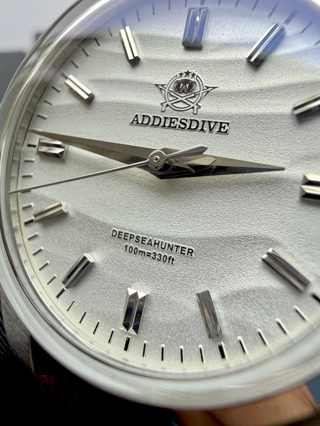 Addiesdive AD2030 Desert White Unisex Watch – 36mm Classic Desert Dial, Japan VH31 Quartz Movement, Blue Anti-Glare Mineral Glass & Genuine Suede Leather Strap