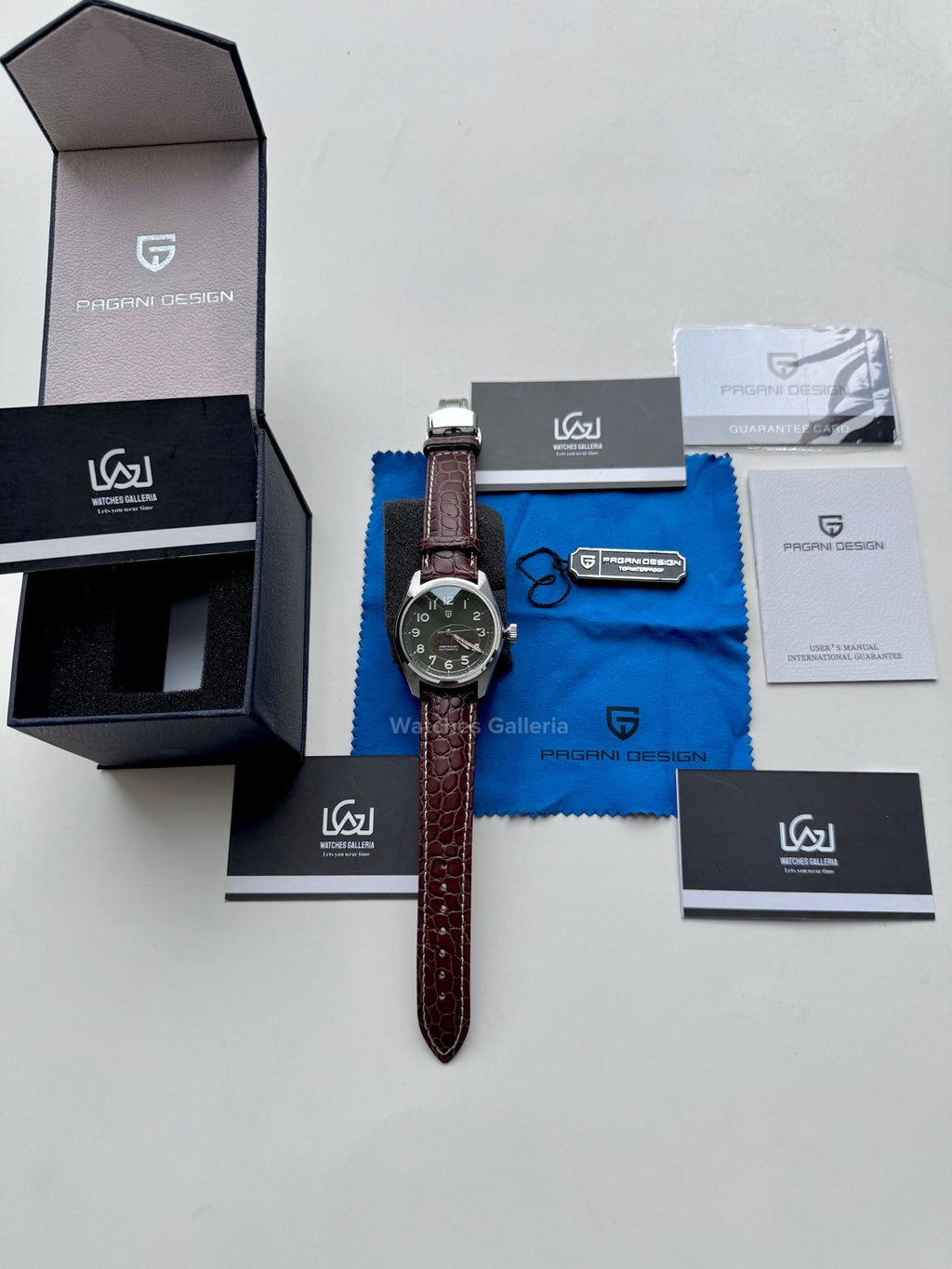 Pagani Design PD1717 Spirit Pilot Automatic (Green Leather Exclusive) Pagani Design in Pakistan