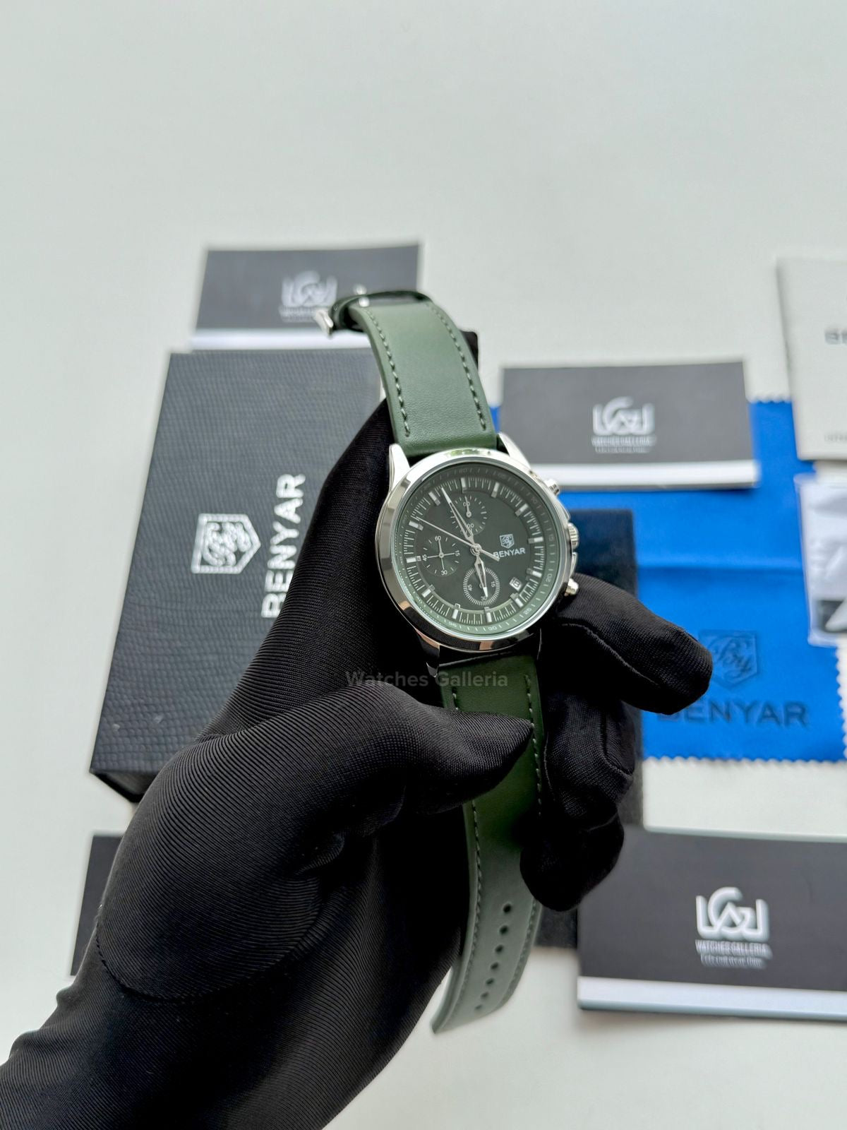 Benyar Pilot Chronograph Quartz (Green) BY5210 Watches Galleria