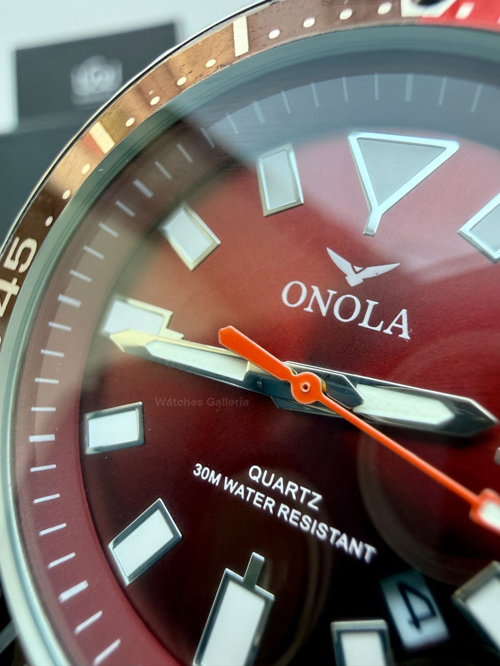 Onola 3850 Sports Diving Style Quartz (Red) Onola Pakistan