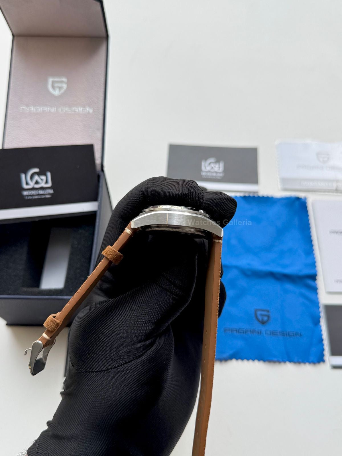 Pagani Design PD1717 Spirit Pilot Automatic (Green Suede Leather Exclusive) Pagani Design in Pakistan