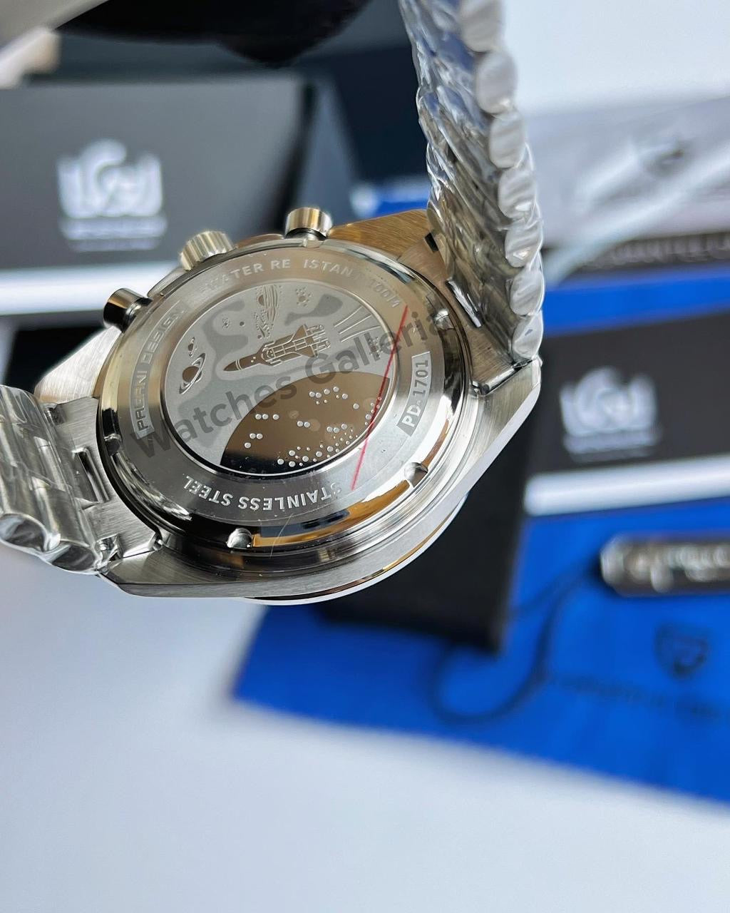 Pagani Design SpeedMaster MoonWatch Quartz (Blue) PD1701
