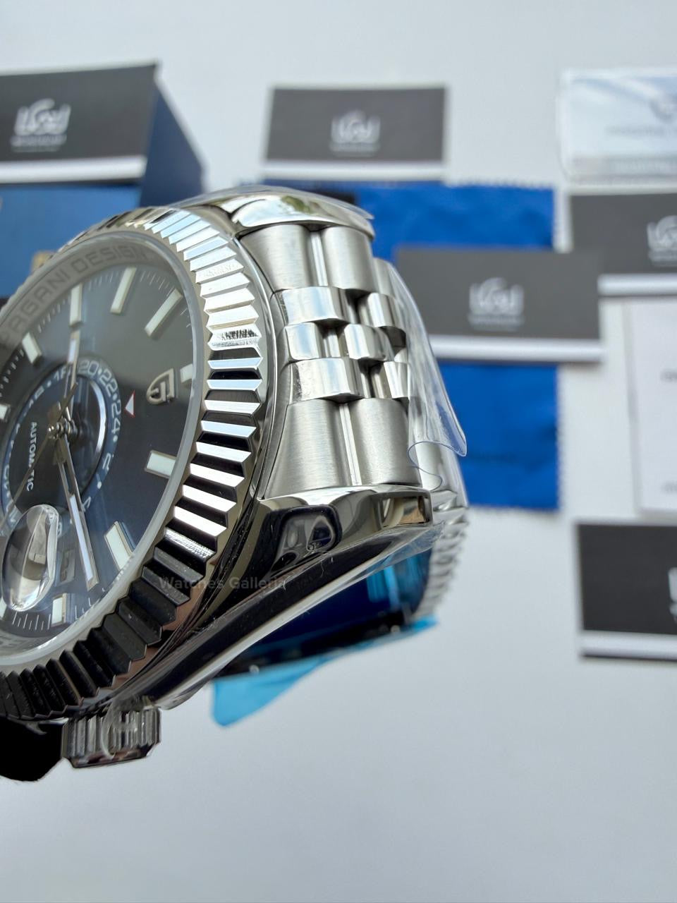 Pagani Design PD1888 Blue Sky Dweller Blue Dial Automatic GMT Watch – Limited Edition of 1000, Exclusive to Watches Galleria Pakistan