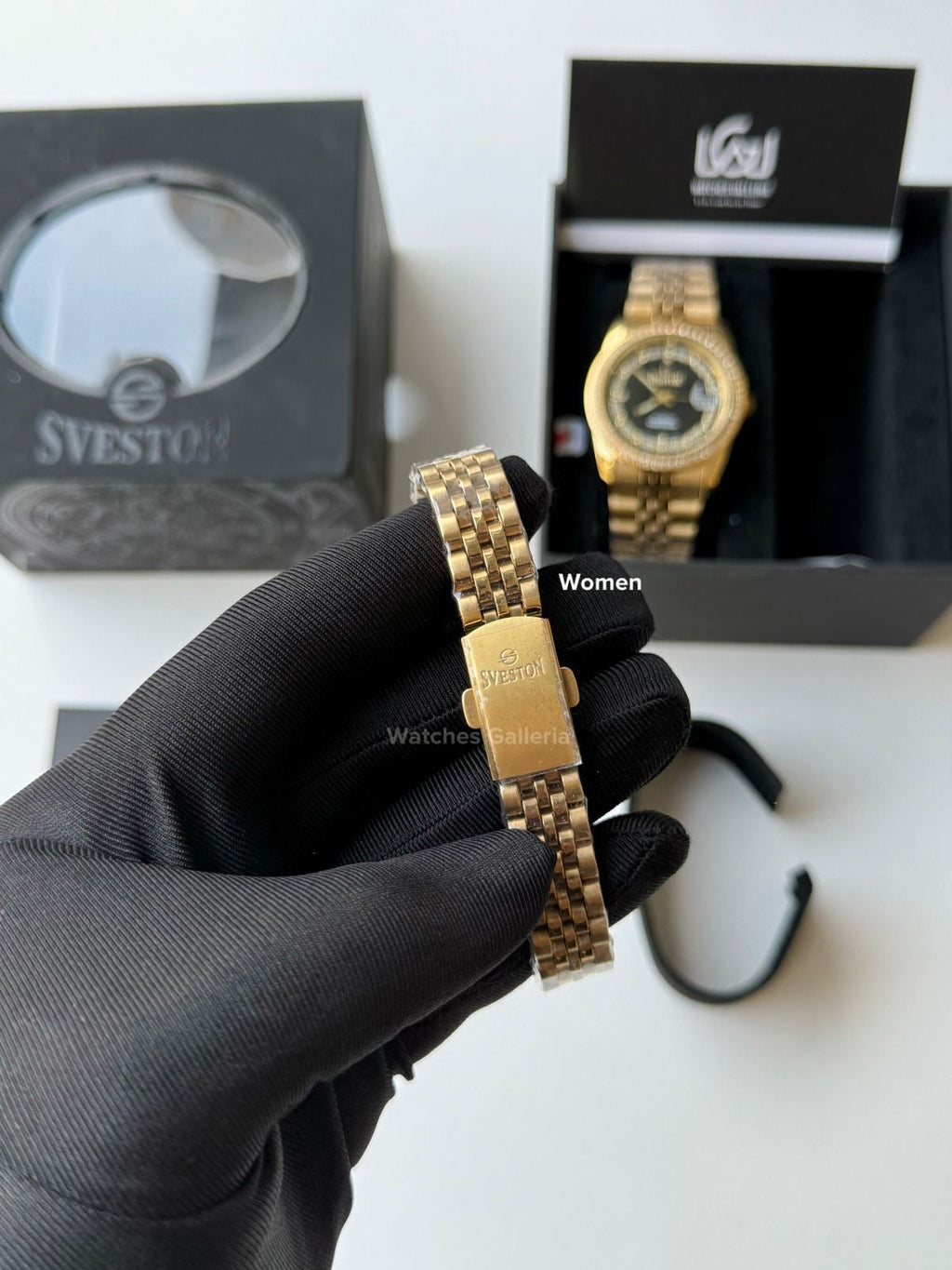 Sveston Couple Watch Quartz Datejust (Stones) SV10030G Watches Galleria